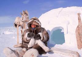 北极因纽特人的原始生活